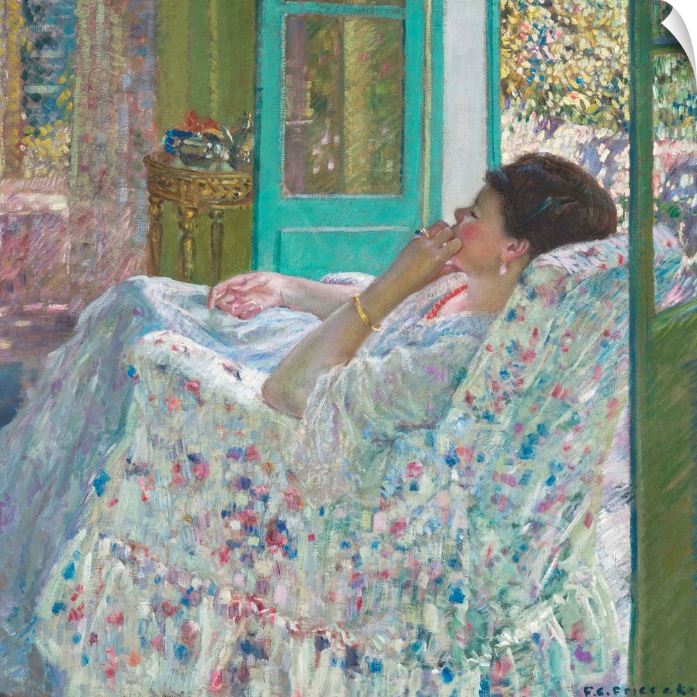 Frederick Carl Frieseke (American, 1874-1939), Afternoon - Yellow Room, 1910, oil on canvas, Indianapolis Museum of Art, I...