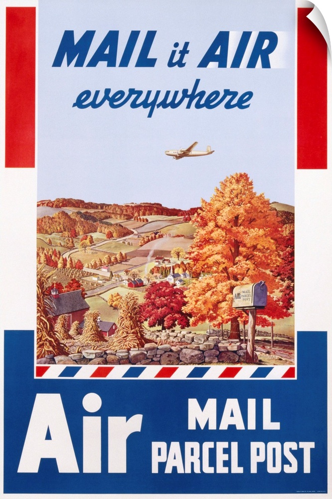 Air Mail Parcel Post Poster By Melbourne Brindle