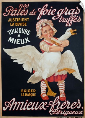 Ameiux Freres, Pates De Foie Gras, French Advertising Poster