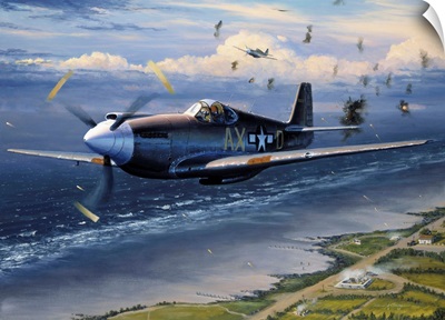 American Planes On Reconnaissance Mission Over Normandy