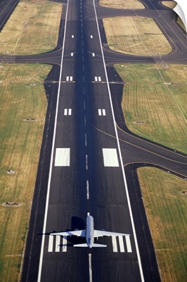 An Airplane in the runway