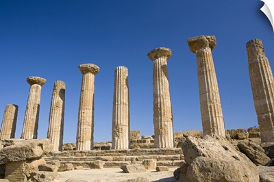 Ancient ruins of columns