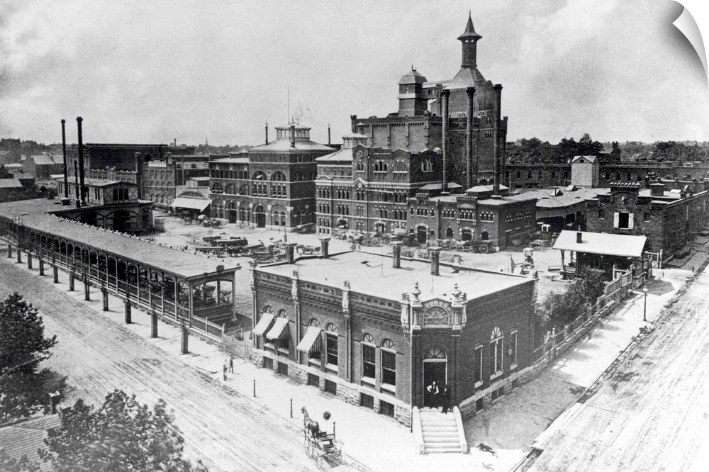 St. Louis, Missouri: Late 19th century Anheuser Busch Brewery.