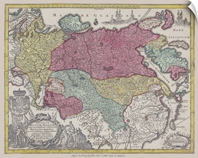 Antique map of Eurasia