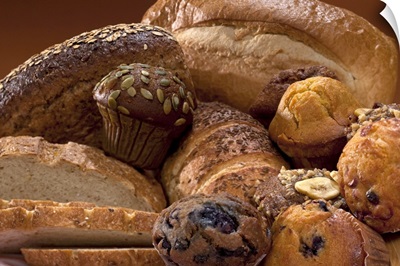 Assorted breadsn and muffins