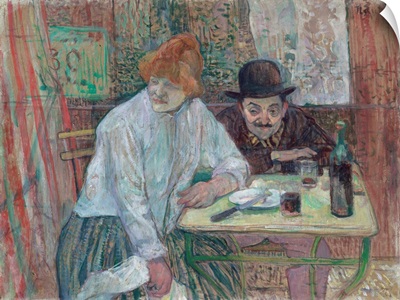 At The Cafe La Mie By Henri De Toulouse-Lautrec