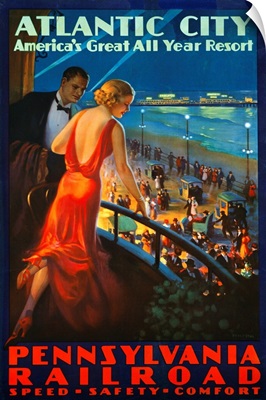 Atlantic City Pennsylvania Railroad Poster