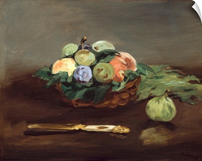 Basket Of Fruit By Edouard Manet