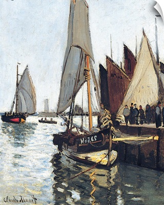 Bateaux A Honfleur (Study For Le Port De Honfleur) By Claude Monet
