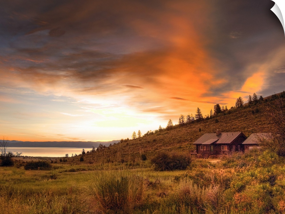 Arose early to take this photo. This is the cabin we stayed in above Bear Lake in Garden City, Utah