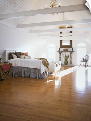 Bedroom with a hardwood floor
