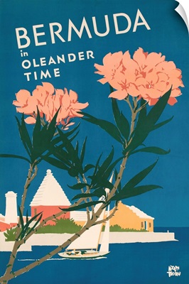 Bermuda In Oleander Time, Travel Poster