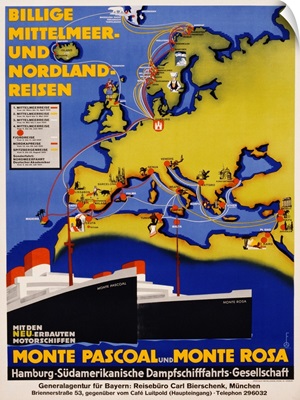 Billige Mittelmeer Und Nordland-Reisen Poster