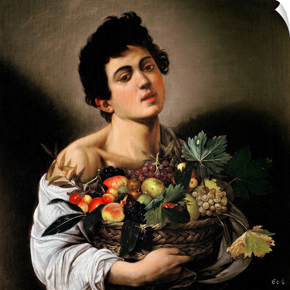 Circa 1593, oil on canvas, 70 x 67 cm (28  26 in), Galleria Borghese, Rome, Italy.