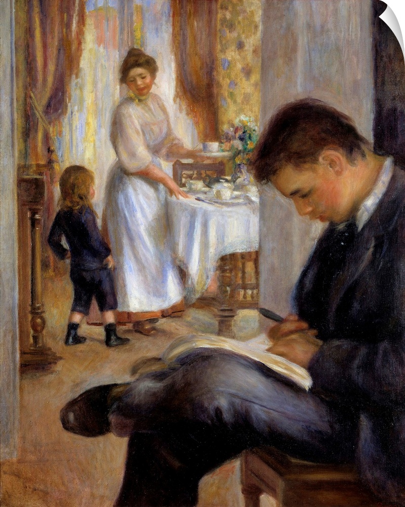 Breakfast at Berneval. Painting by Pierre Auguste Renoir (1841-1919), 1898. Private collection