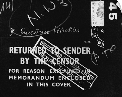 British Mail Censored During World War II