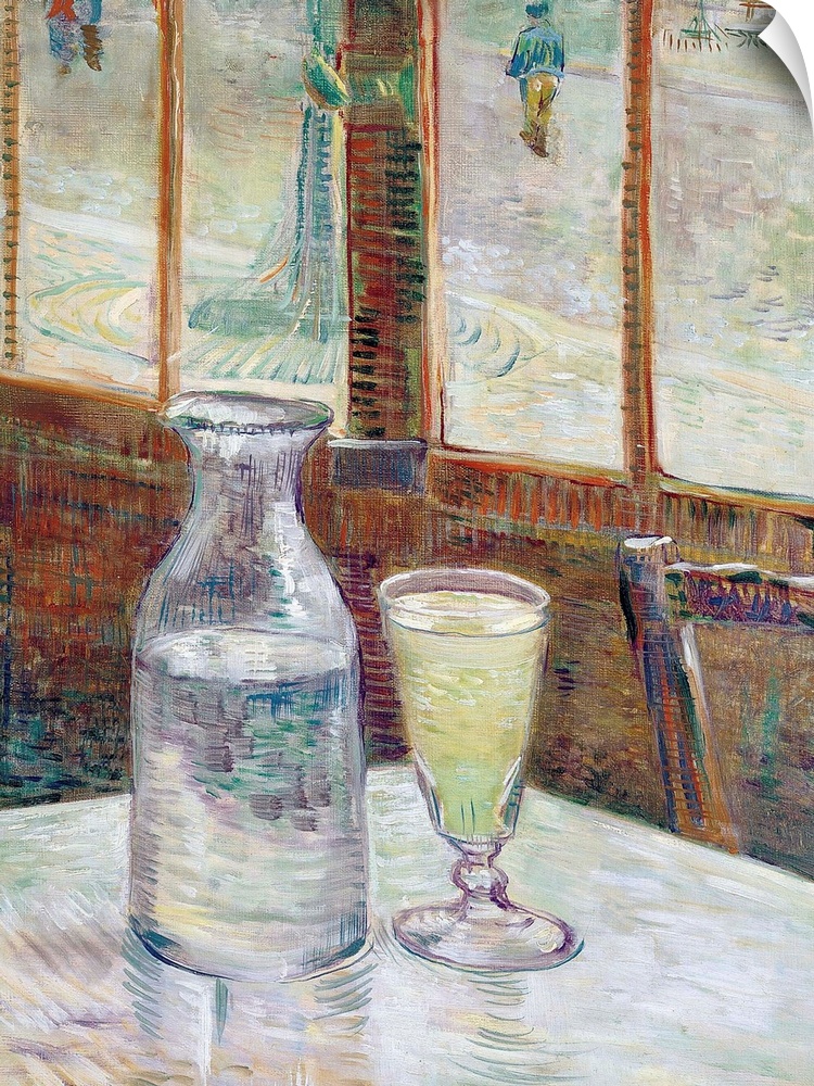 Vincent van Gogh (Dutch, 18531890), Cafe Table with Absinthe, 1887, oil on canvas, 46.2 x 33.3 cm (18.2 x 13.1 in), Van Go...