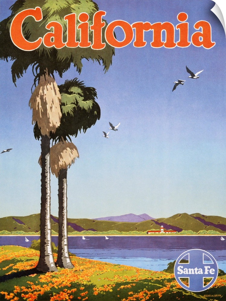 California Poster By Oscar Bryn