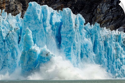 Calving Icebergs From Dawes Glacier, Alaska