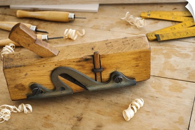 Carpentry tool on floor