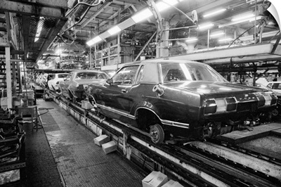 Cars Abandoned on Assembly Line, Detroit, Michigan, 1976