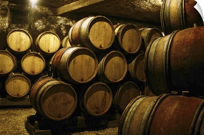 Cellar of barrels