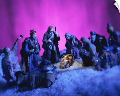 Ceramic nativity scene