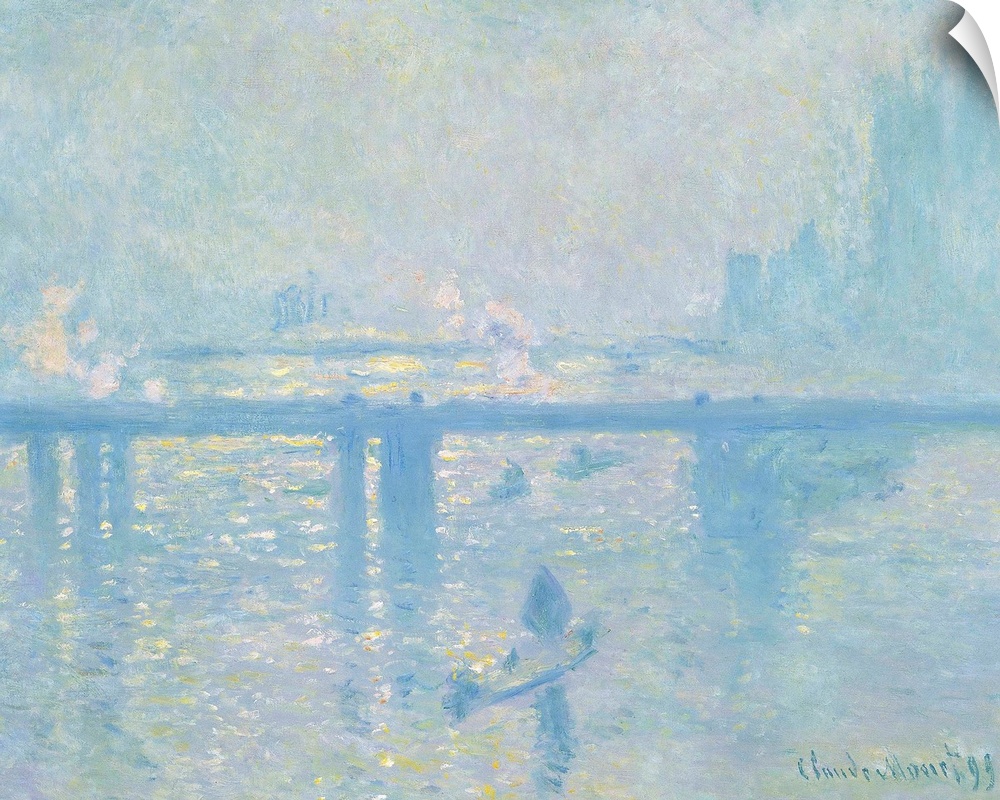 Claude Monet (French, 1840?1926), Charing Cross Bridge, London, 1899, oil on canvas, 80.6 x 64.8 cm (31.7 x 25.5 in), Muse...