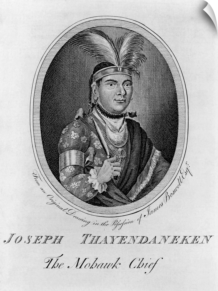 Joseph Brant (1742-1807) Mohawk leader who supported the British in the French and Indian War and the American Revolution.