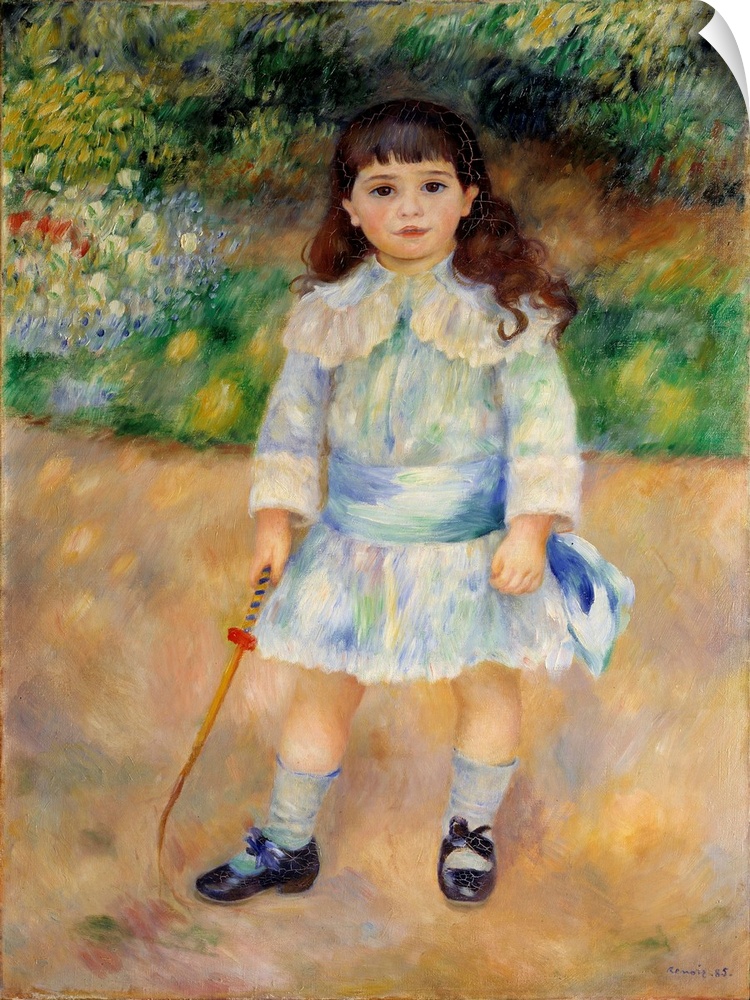 The child with a whip. Painting by Pierre Auguste Renoir (1841-1919), 1885, 105 x 75 cm. Hermitage Museum, St Petersburg, ...