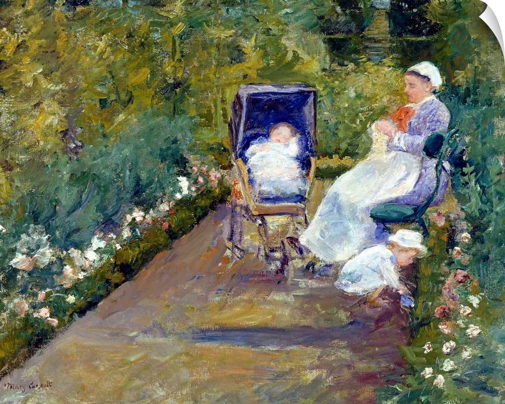 Mary Cassatt (American, 1845-1926), Children in a Garden (The Nurse), 1878, oil on canvas, 65.4 x 80.9 cm (25.7 x 31.9 in)...