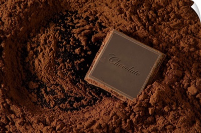 Chocolate Square in Chocolate Powder