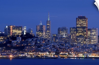 City lights of San Francisco