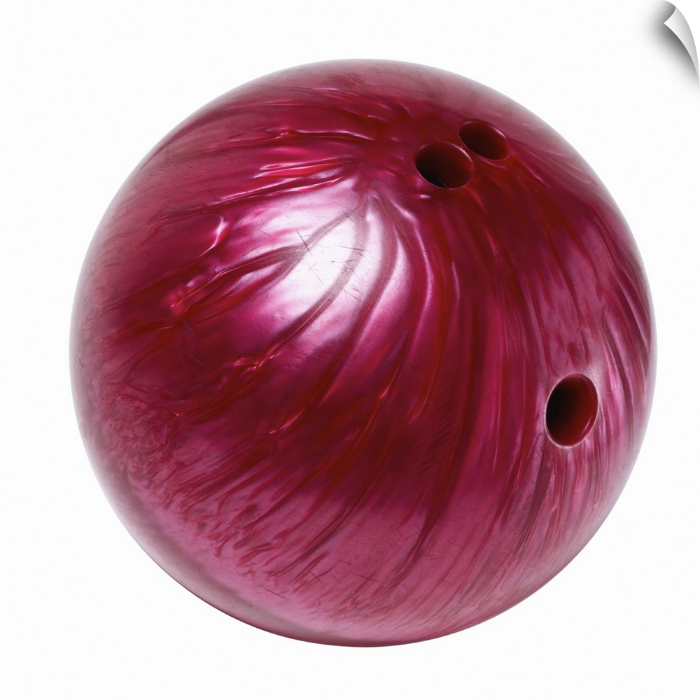 Close up of a bowling ball