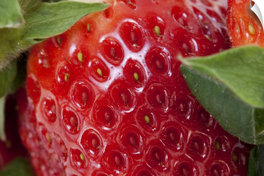 Full frame close-up of a Strawberry