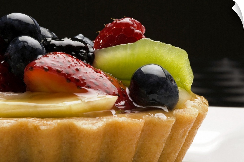 Close-up of fruit tart