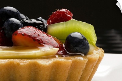 Close-up of fruit tart