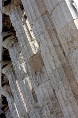 Close up of greek columns