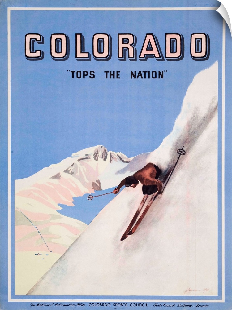 Printed by the Colorado Sports Council, 1941.
