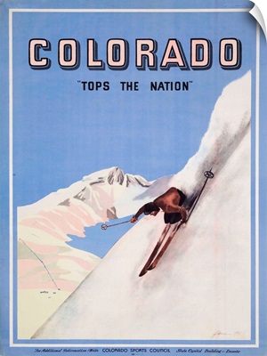 Colorado Tops The Nation Travel Poster