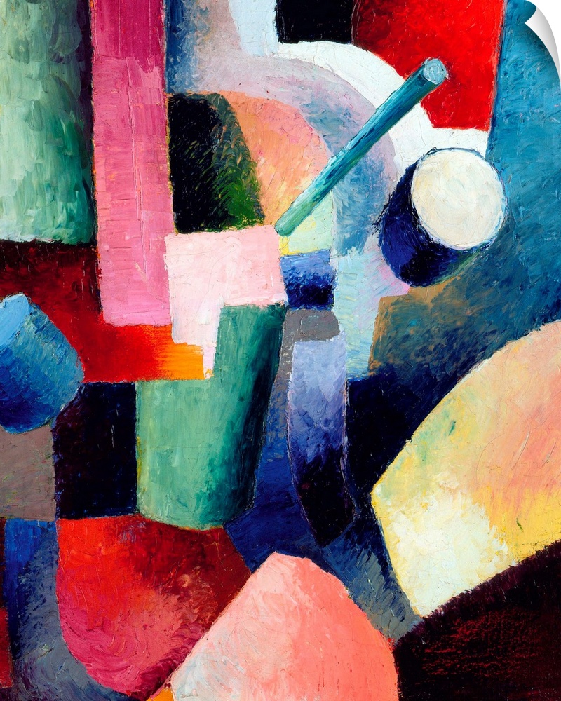 August Macke, Colored Composition of Forms, 1914, oil on canvas, Albertina Museum, Vienna.