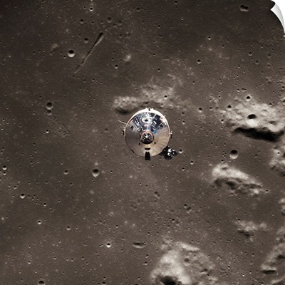 Command Module Above The Moon
