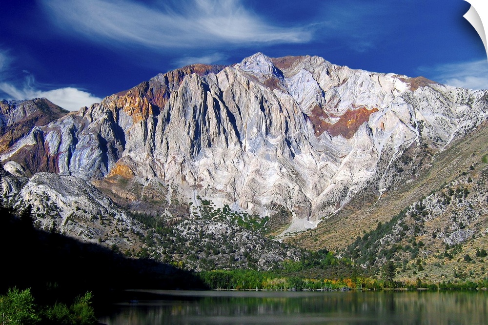 Convict lake and Laurel mountain in California's Eastern High Sierras.