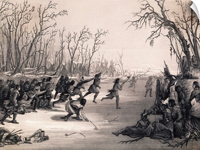 Dakota Sioux Indians Playing Lacrosse