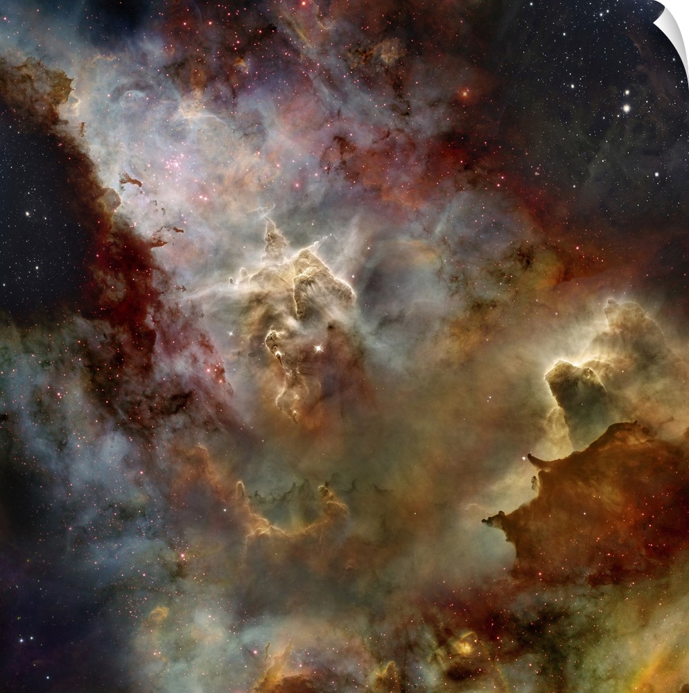 A deep space nebula cloud.