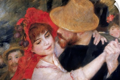 Detail Of Dancing Couple From Le Bal A Bougival By Pierre-Auguste Renoir