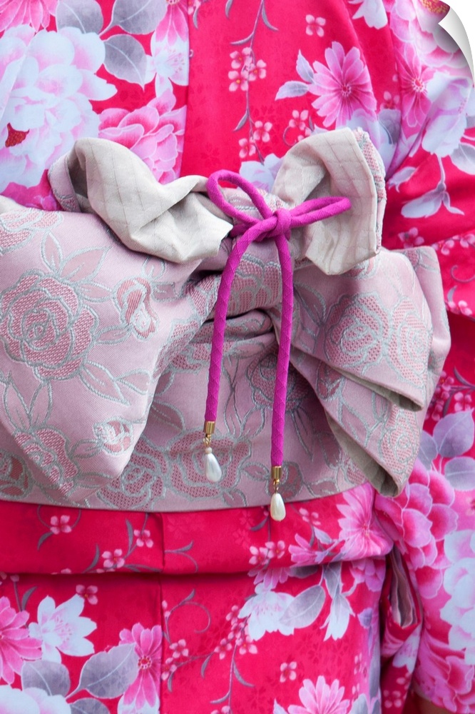 Detail of the back of a Geisha's dress