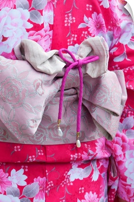 Detail of the back of a Geisha's dress