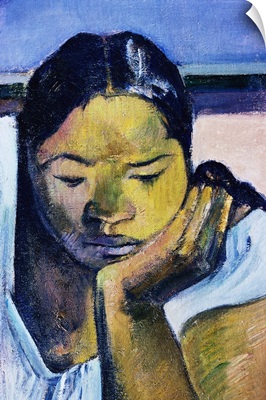 Detail Of Woman From Te Faaturuma By Paul Gauguin