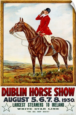 Dublin Horse Show Poster By Olive Whitmore